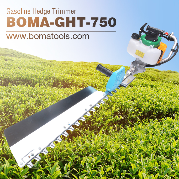 BOMA-GHT-750 Petrol Single Blade Bush Hedge Trimmer for Landscaping Shrubs