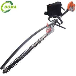 Unique 500w Cordless Long Pole Hedge Trimmer with Double Blades for Shearing Bushes