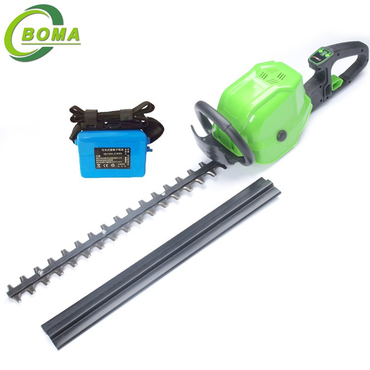 High Quality Two Blade Electric Hedge Trimmer with Lithium Cell Backpack for Cutting Bushes